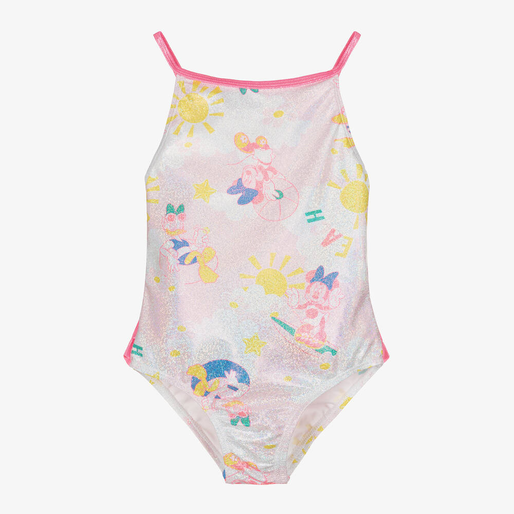 Billieblush - Maillot de bain rose scintillant Disney fille | Childrensalon