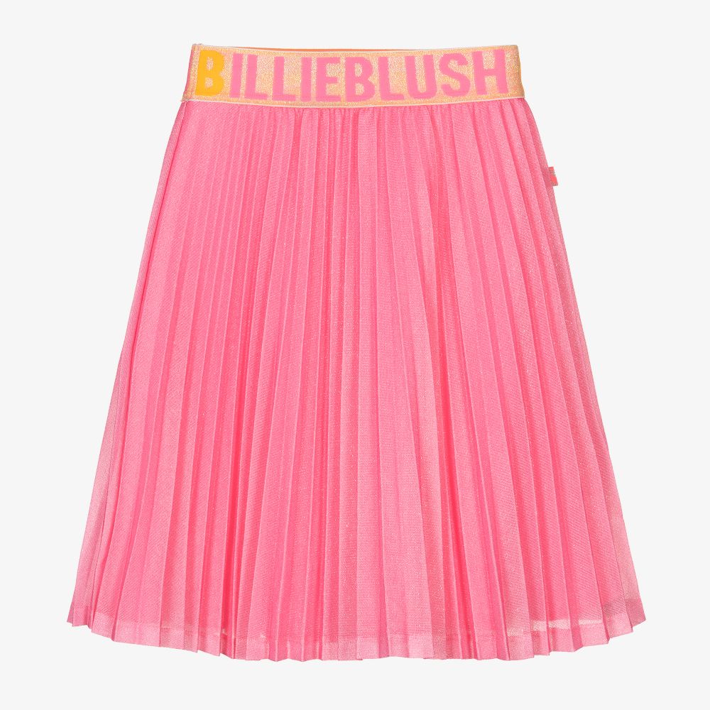 Billieblush - Pink Glitter Pleated Skirt | Childrensalon Outlet