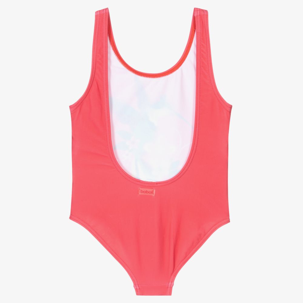 Boboli - Girls Pink Bird Swimsuit | Childrensalon Outlet