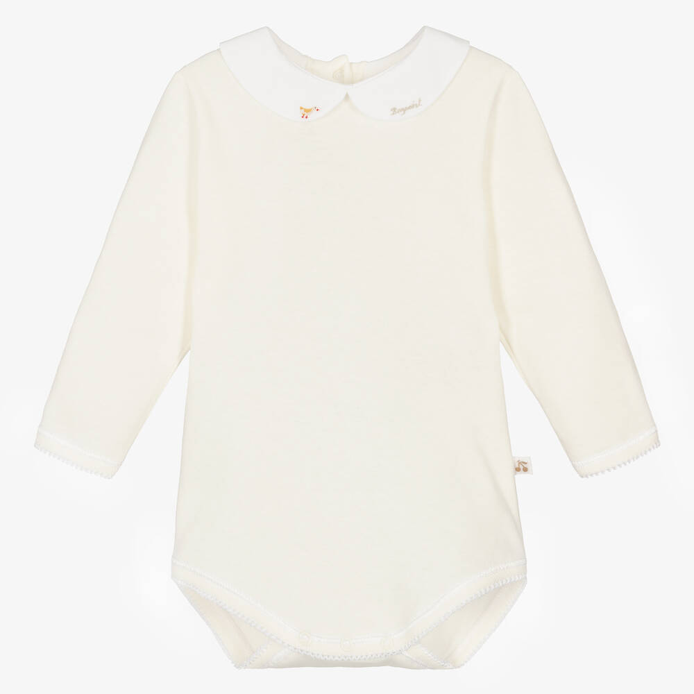 Bonpoint - Body ivoire en jersey de coton | Childrensalon