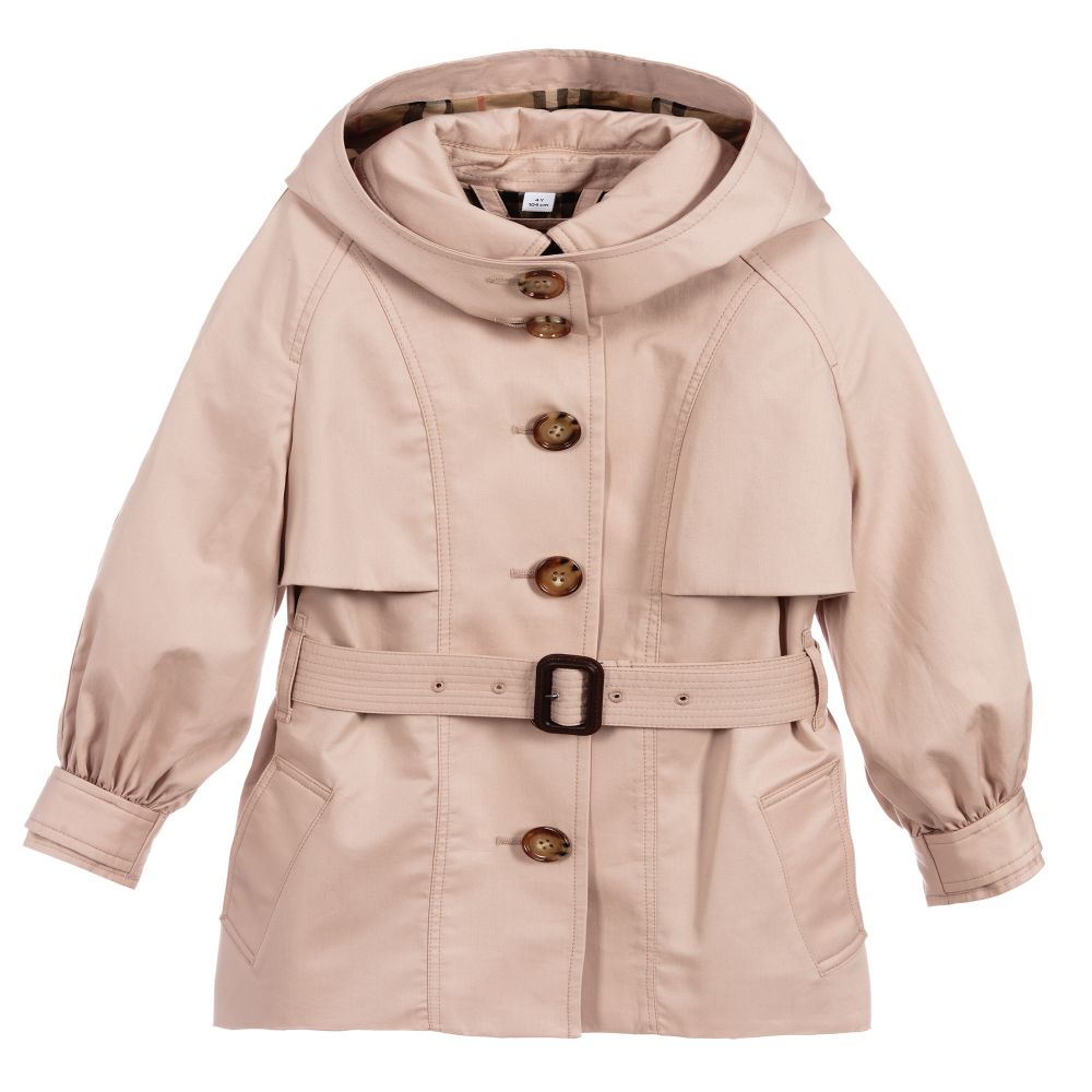 Burberry - Rosa Baumwoll-Trenchcoat (M) | Childrensalon Outlet