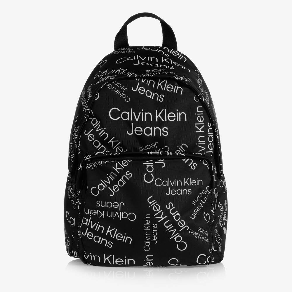 Leather backpack Calvin Klein Black in Leather - 15804554