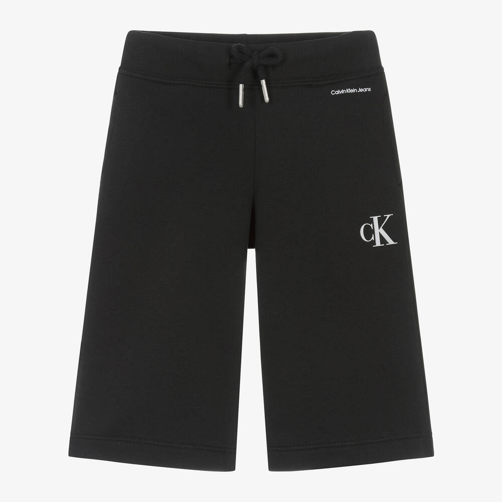 Calvin Klein - Girls Black Cotton Jersey Culottes | Childrensalon