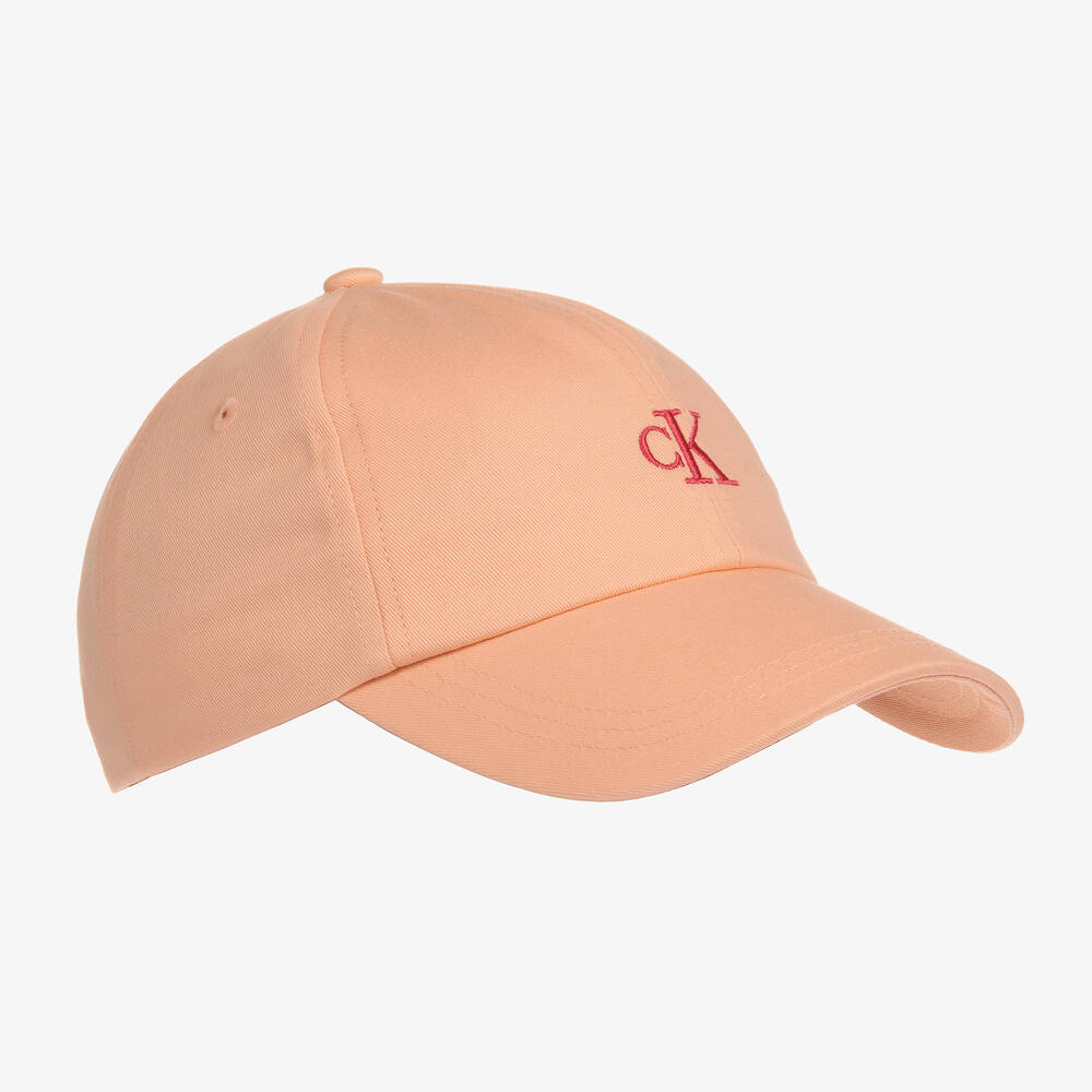 Calvin Klein Childrensalon | Cotton Jeans Baseball Pink Outlet Cap Logo 