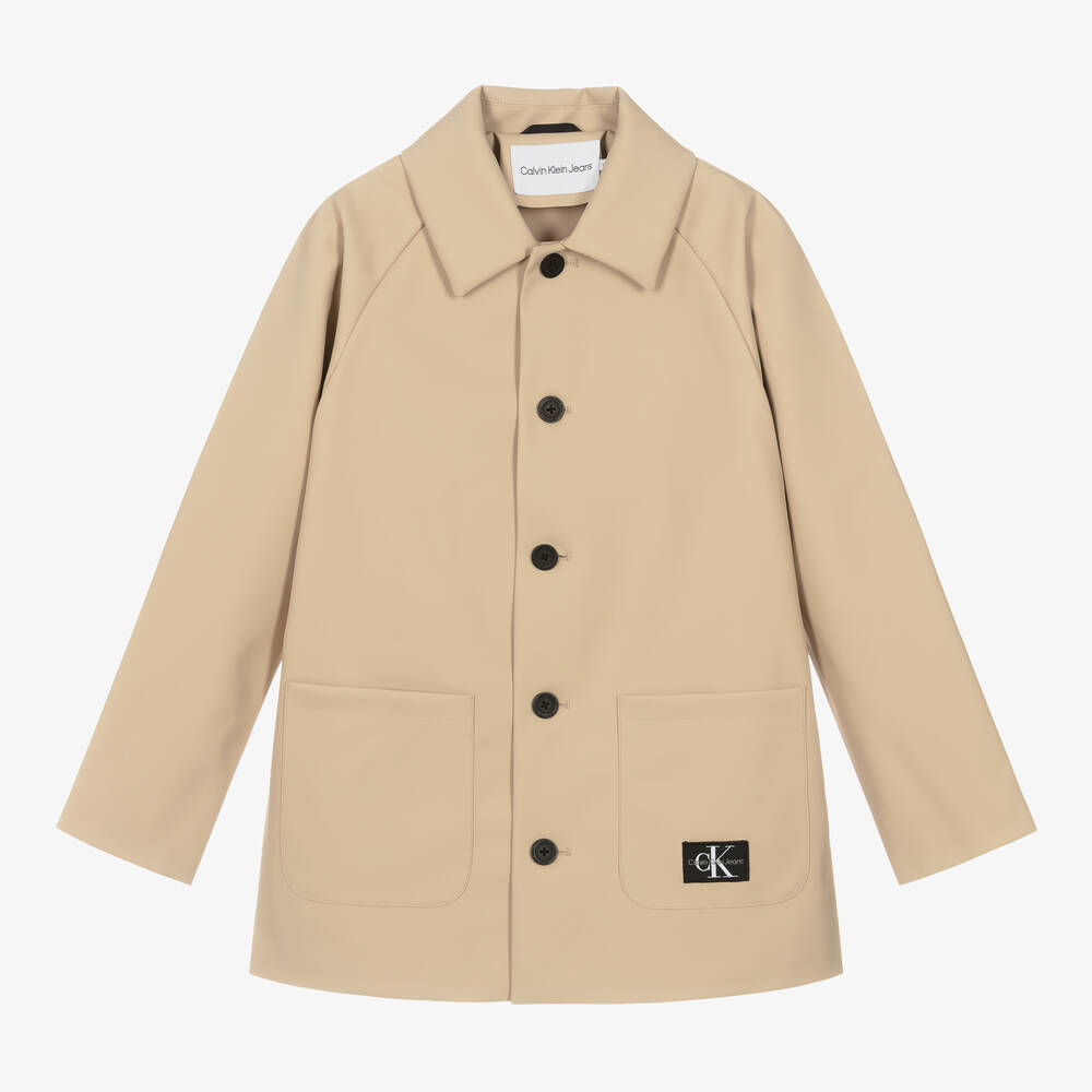 Calvin Klein - Imperméable beige doux ado fille | Childrensalon