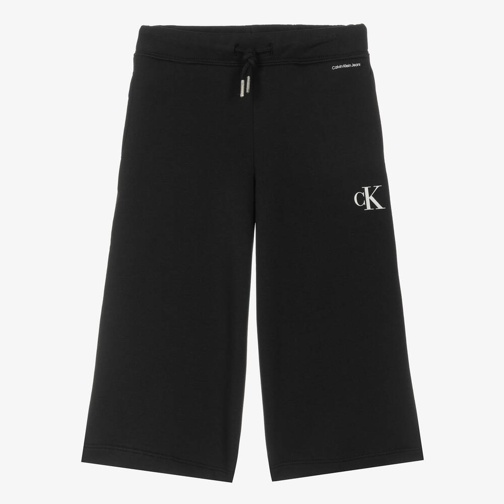 Calvin Klein - Teen Girls Black Cotton Jersey Culottes | Childrensalon