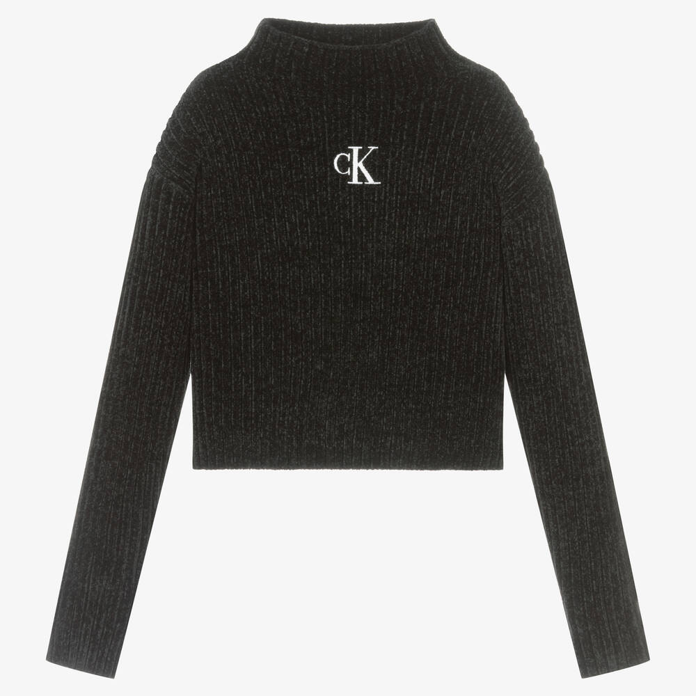 Calvin Klein Jeans - Black Childrensalon Sweater Logo | Teen Girls Outlet