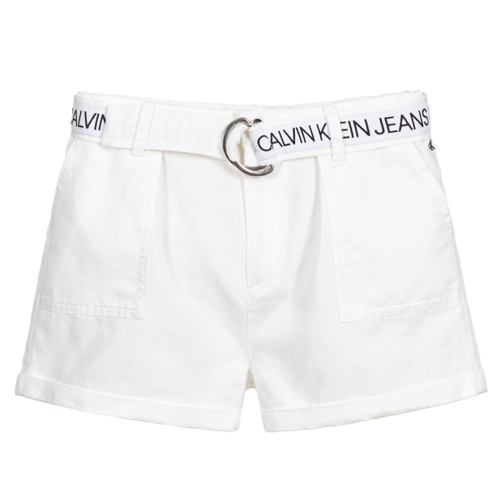 Calvin Klein Jeans - Shorts Childrensalon | mit Teen Weiße Outlet Gürtel