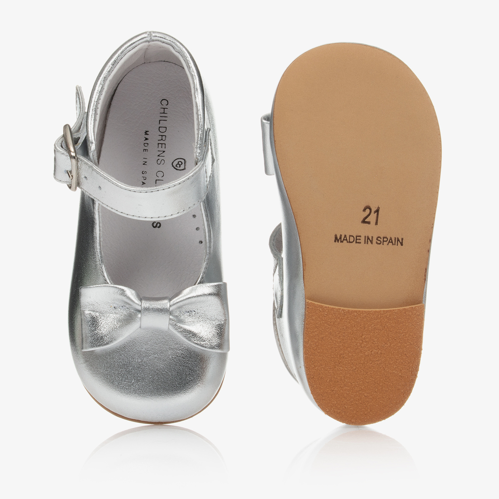 Silver Bow Sandal Girl at $59.80 from Vila Kids