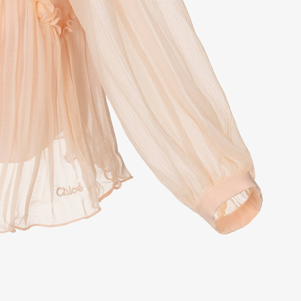 Chloé Sleeveless Ruffle Blouse in Pale Pink — UFO No More