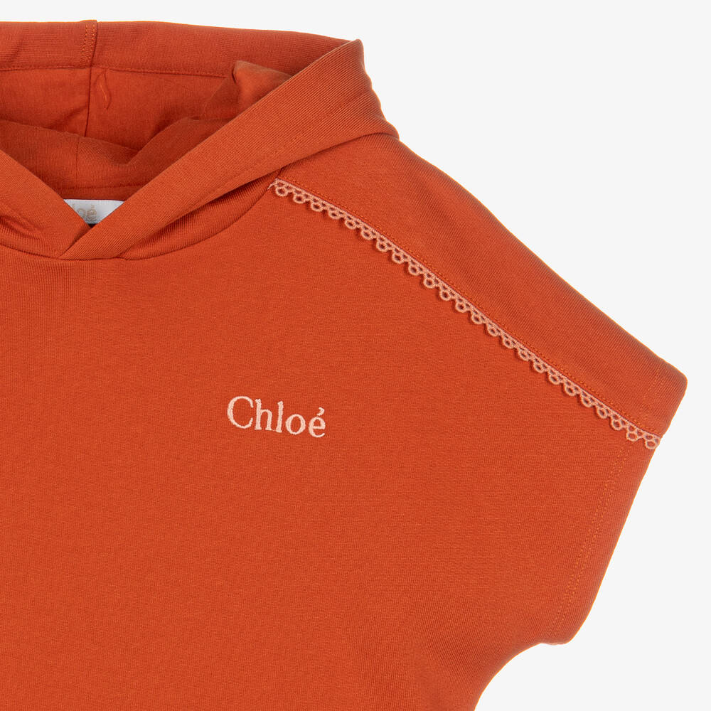 Chloé Kids wave-print sweatshirt - Red