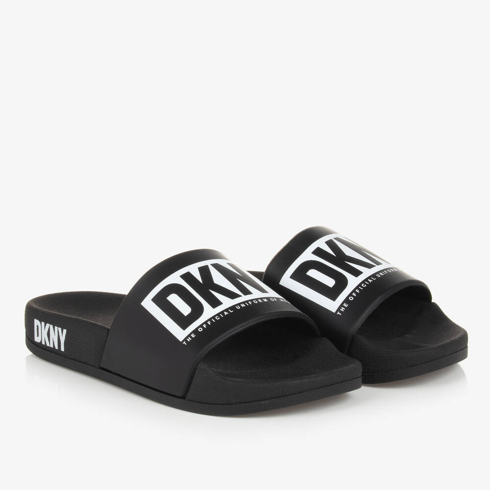 DKNY - Teen Girls Black Sliders | Childrensalon