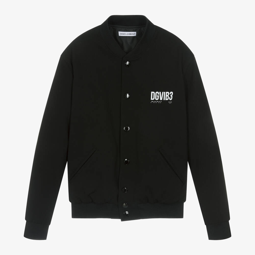 Dolce & Gabbana - Bomber noir DG Vibe Milano | Childrensalon