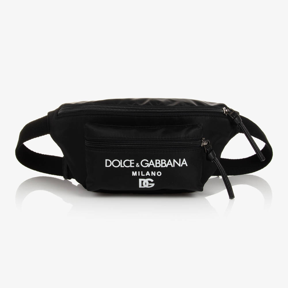 Dolce & Gabbana - Black Nylon Belt Bag (24cm) | Childrensalon