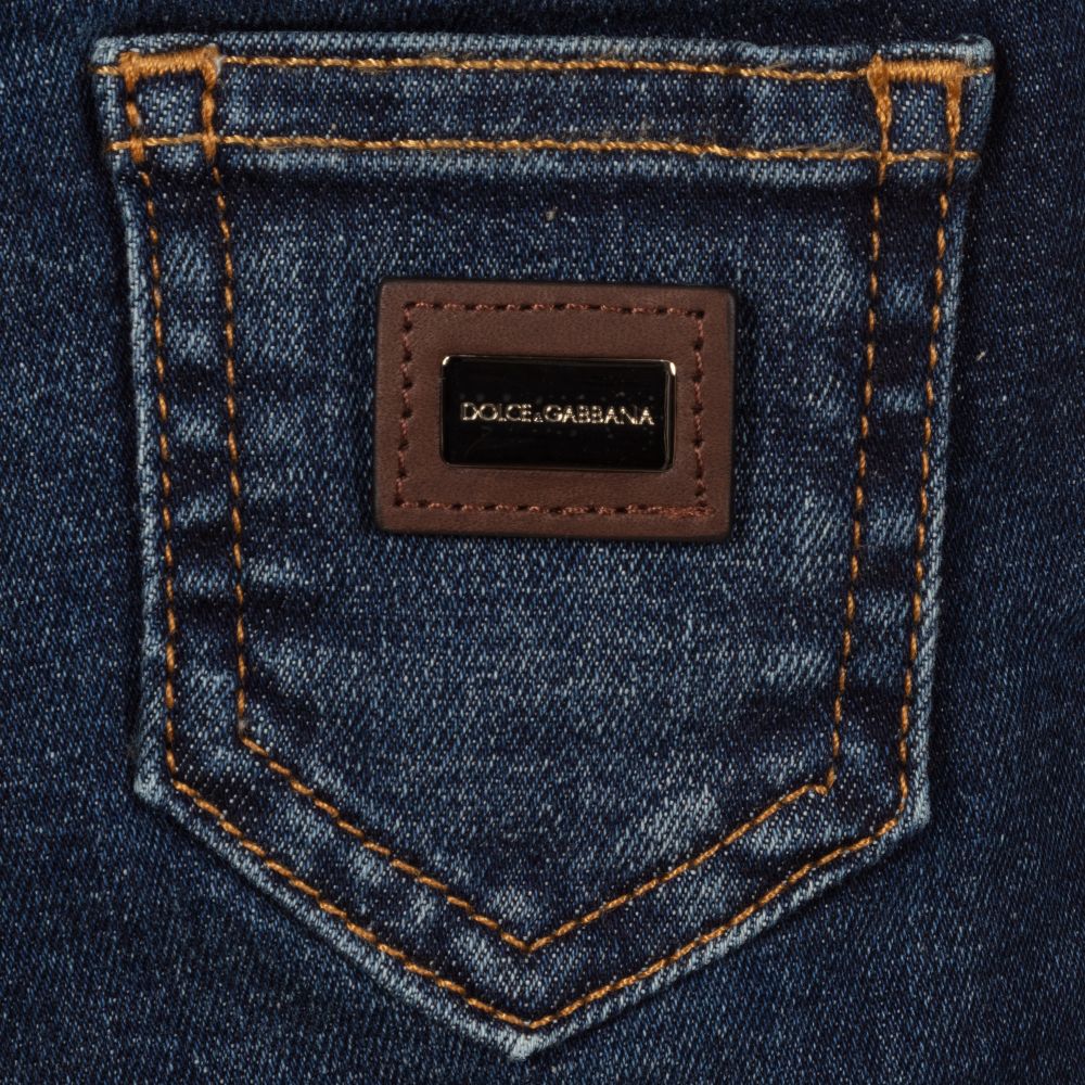 Dolce & Gabbana - Blue Patchwork Jeans | Childrensalon Outlet