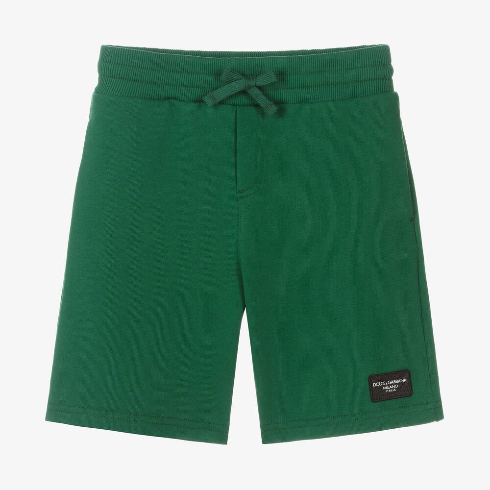 Dolce & Gabbana - Short vert en jersey de coton garçon | Childrensalon