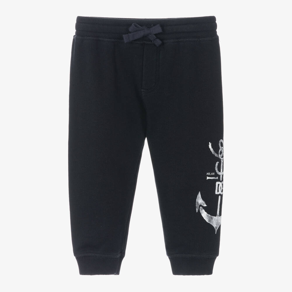 Dolce & Gabbana - Boys Navy Blue Joggers | Childrensalon