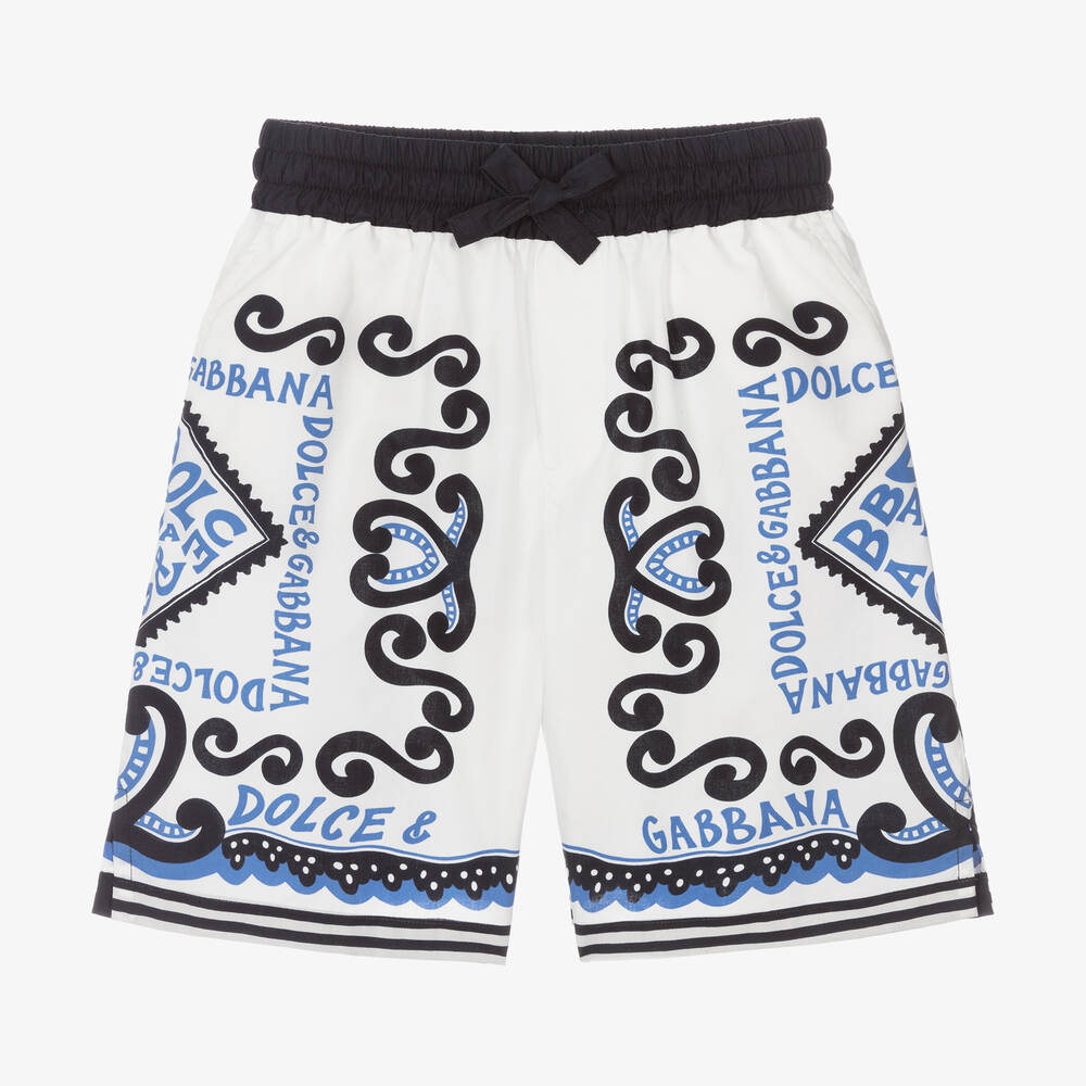 Dolce & Gabbana - Short blanc en coton Marina garçon | Childrensalon