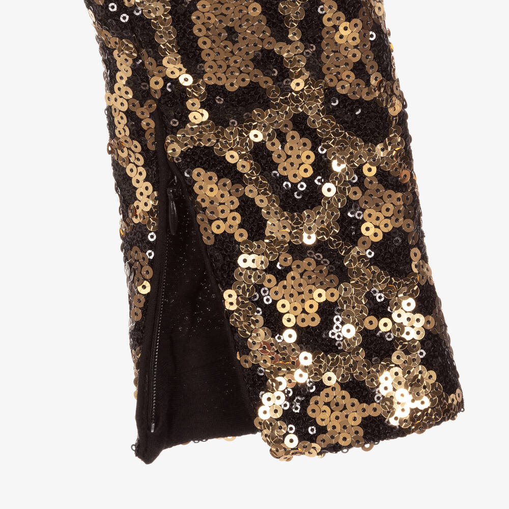 Dolce & Gabbana - Girls Brown Leopard Print Leggings