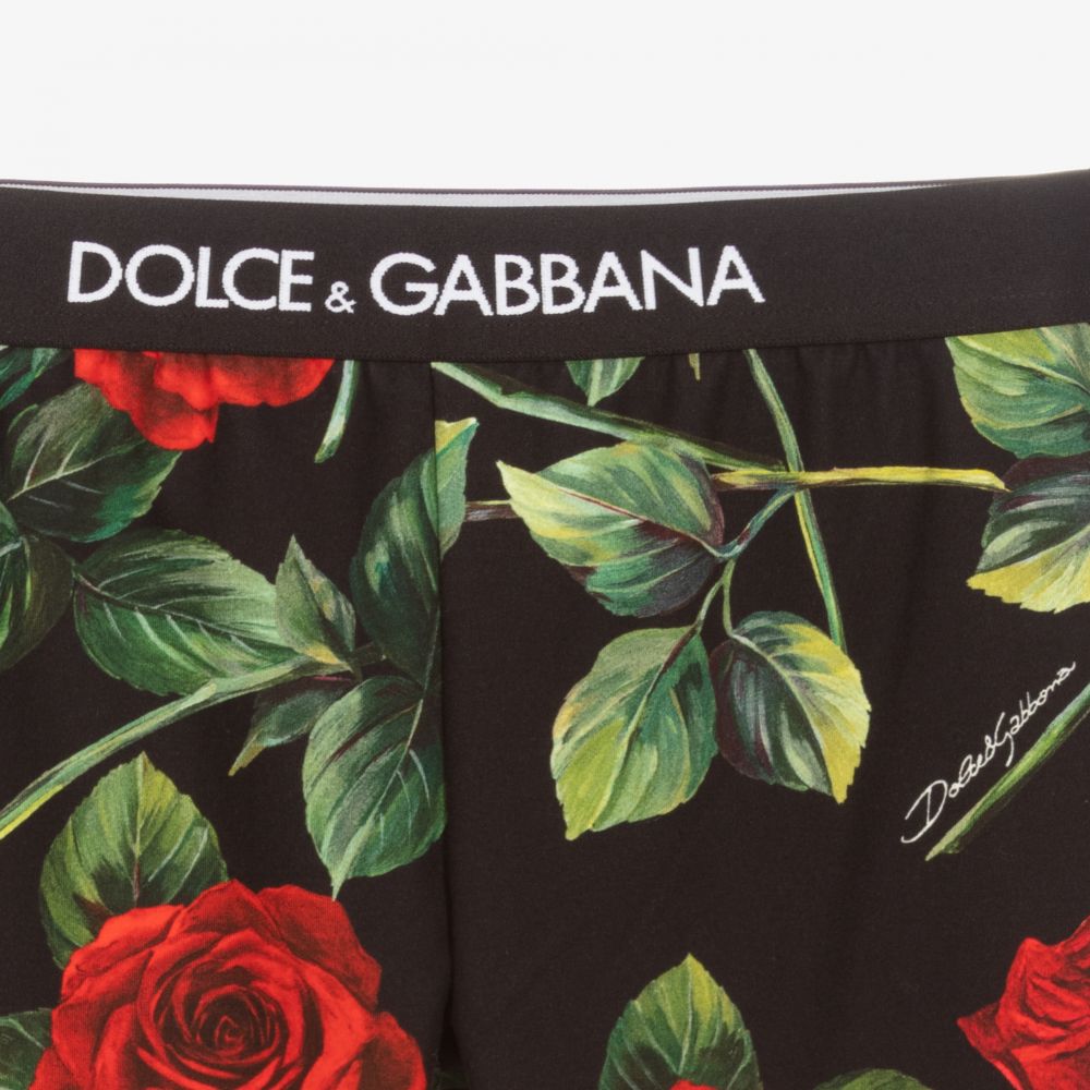 Dolce & Gabbana Teen Girls Black Leggings