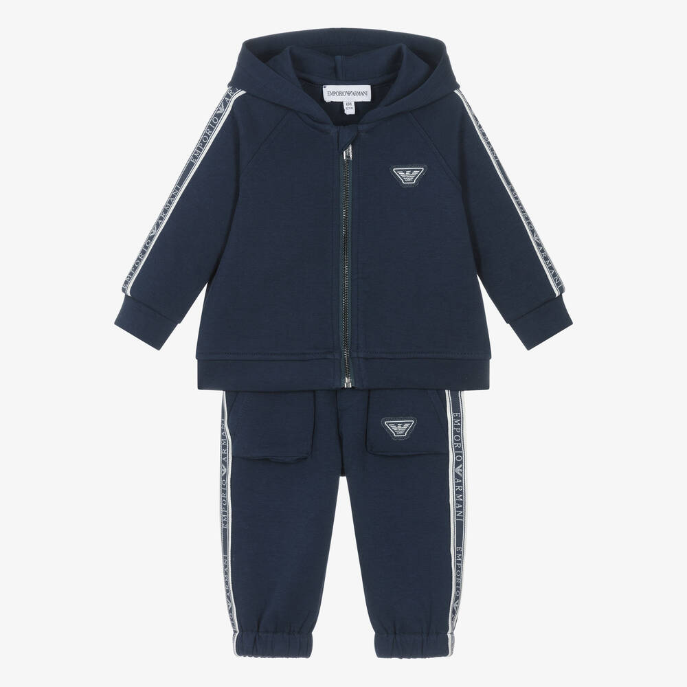 Emporio Armani - Survêtement bleu marine bébé | Childrensalon