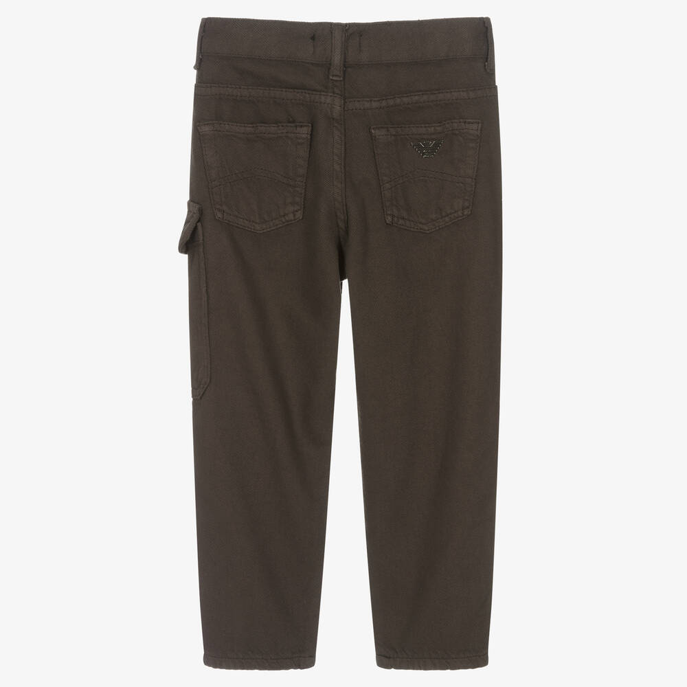 Armani Cargo Combat Trousers in Green for Men | Lyst UK