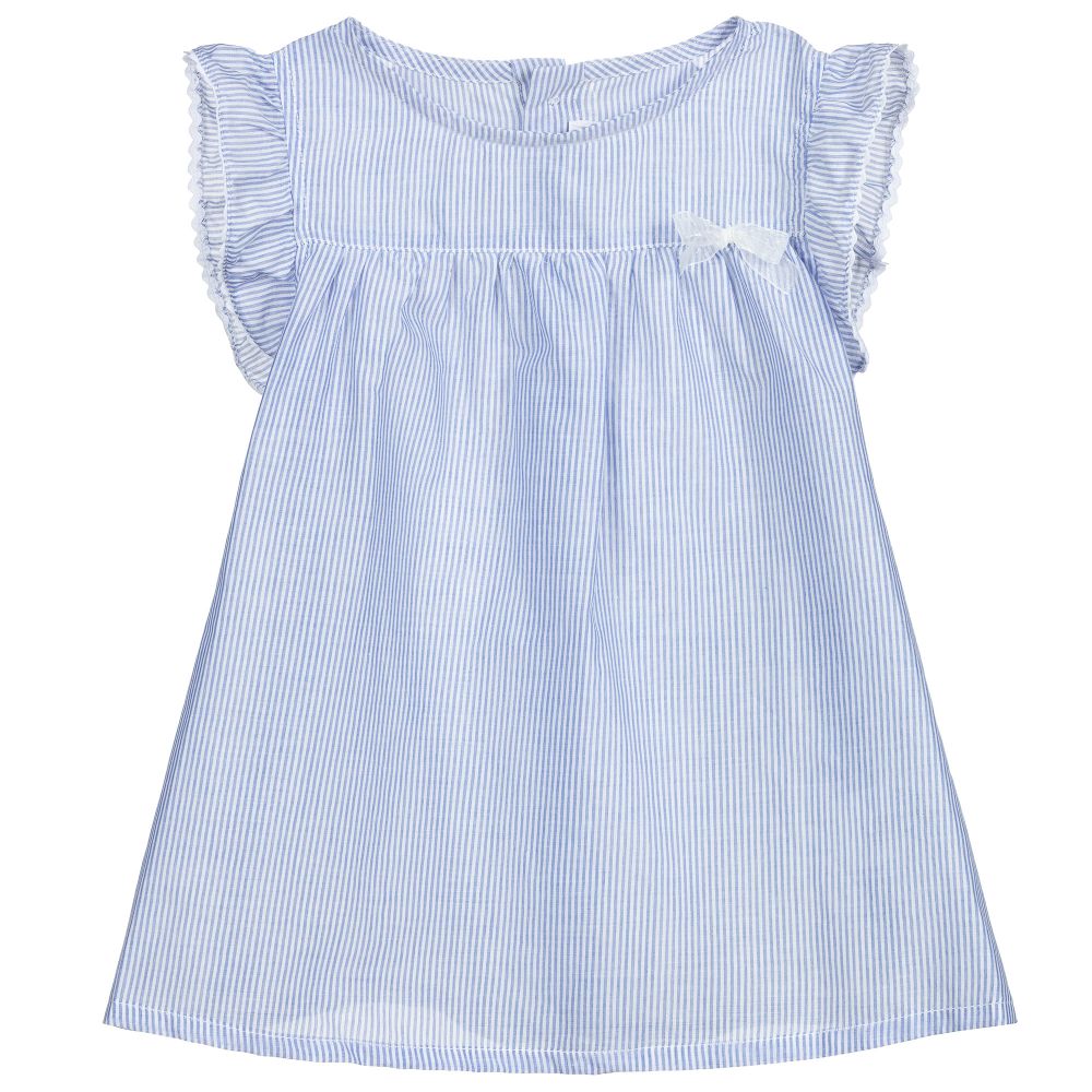 Fina Ejerique - Blue & White Striped Dress | Childrensalon Outlet
