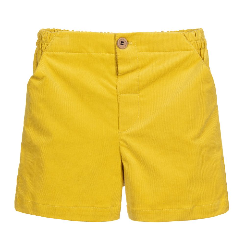 Fina Ejerique - Yellow Needlecord Shorts | Childrensalon Outlet