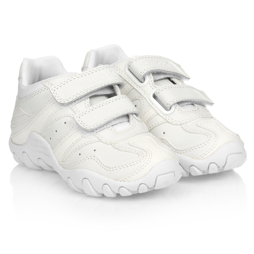 Acechar cayó más Geox - Zapatillas deportivas blancas de piel | Childrensalon Outlet