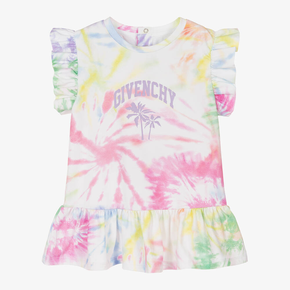 Givenchy - Girls Multicoloured Cotton Dress | Childrensalon