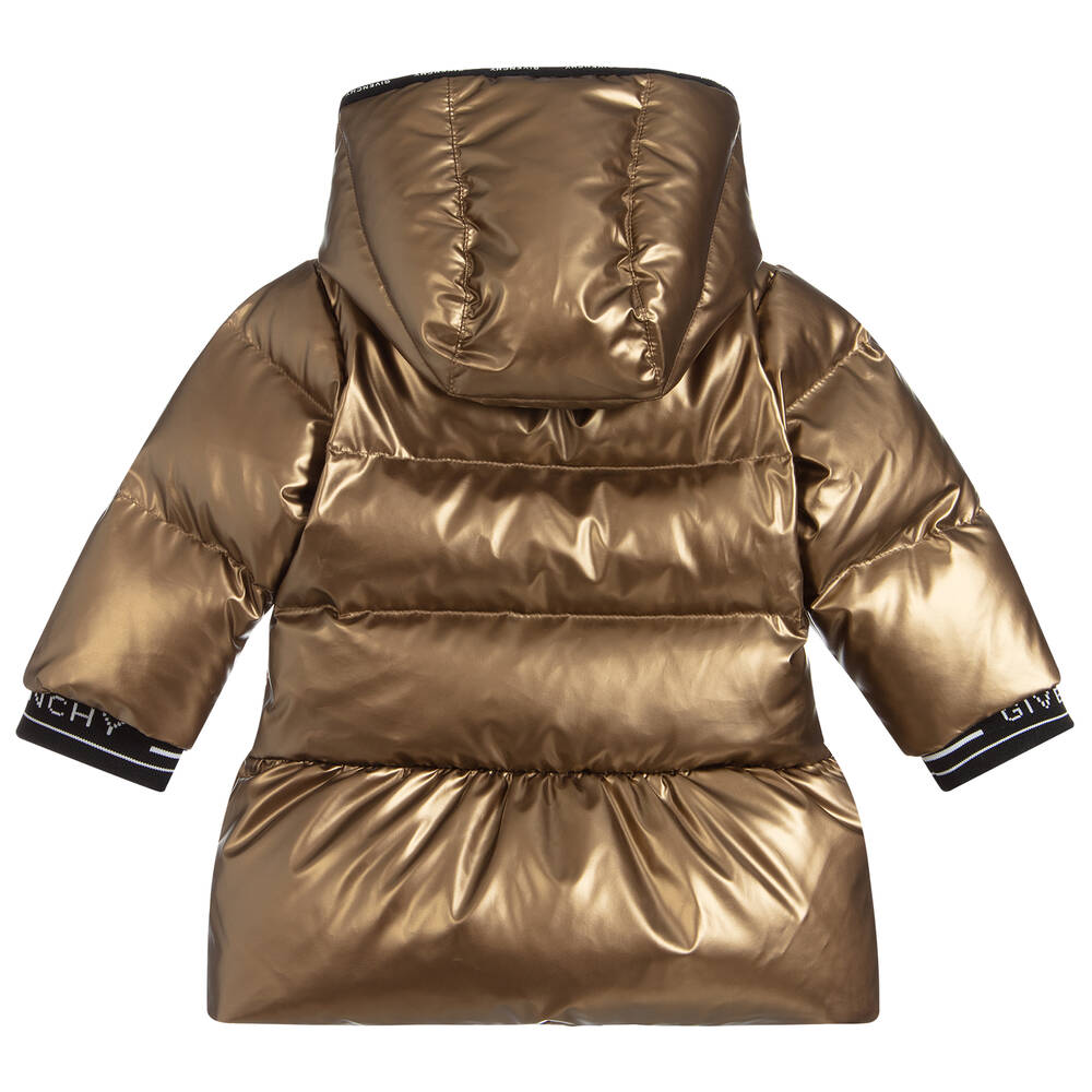 Givenchy - Gold Down Padded Coat | Childrensalon Outlet
