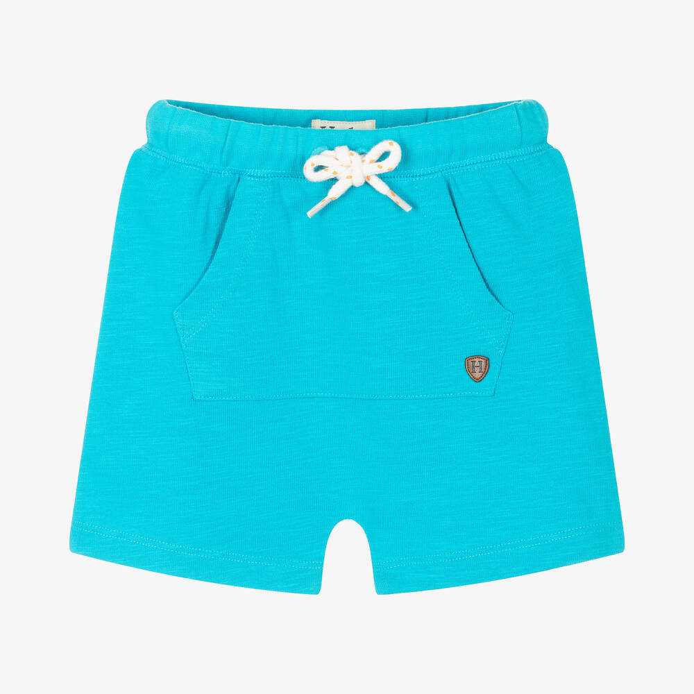 Hatley - Boys Blue Cotton Jersey Shorts | Childrensalon