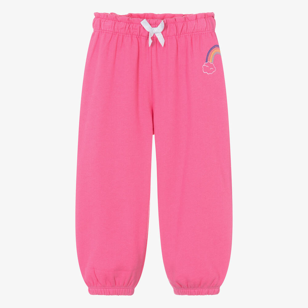 Hatley - Girls Pink Cotton Joggers | Childrensalon