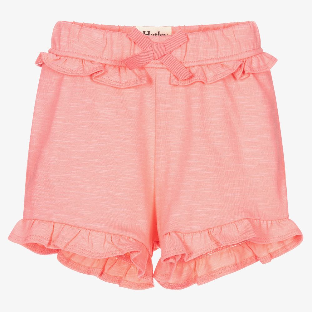 Hatley - Girls Pink Ruffle Shorts | Childrensalon Outlet