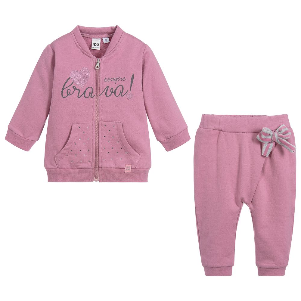 baby girl pink tracksuit