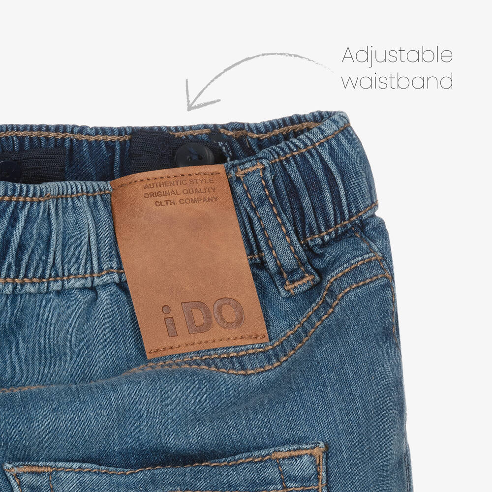 Drawstring denim jeans