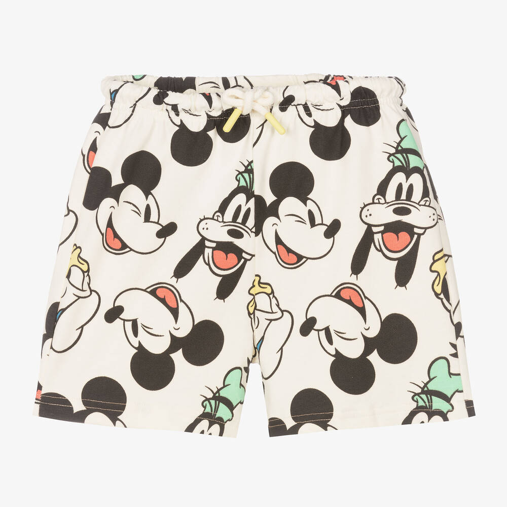 iDO Baby - Boys Ivory Cotton Disney Shorts | Childrensalon