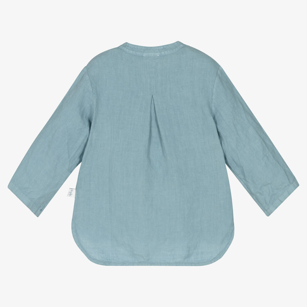 Il Gufo patch-pocket linen shirt - Neutrals