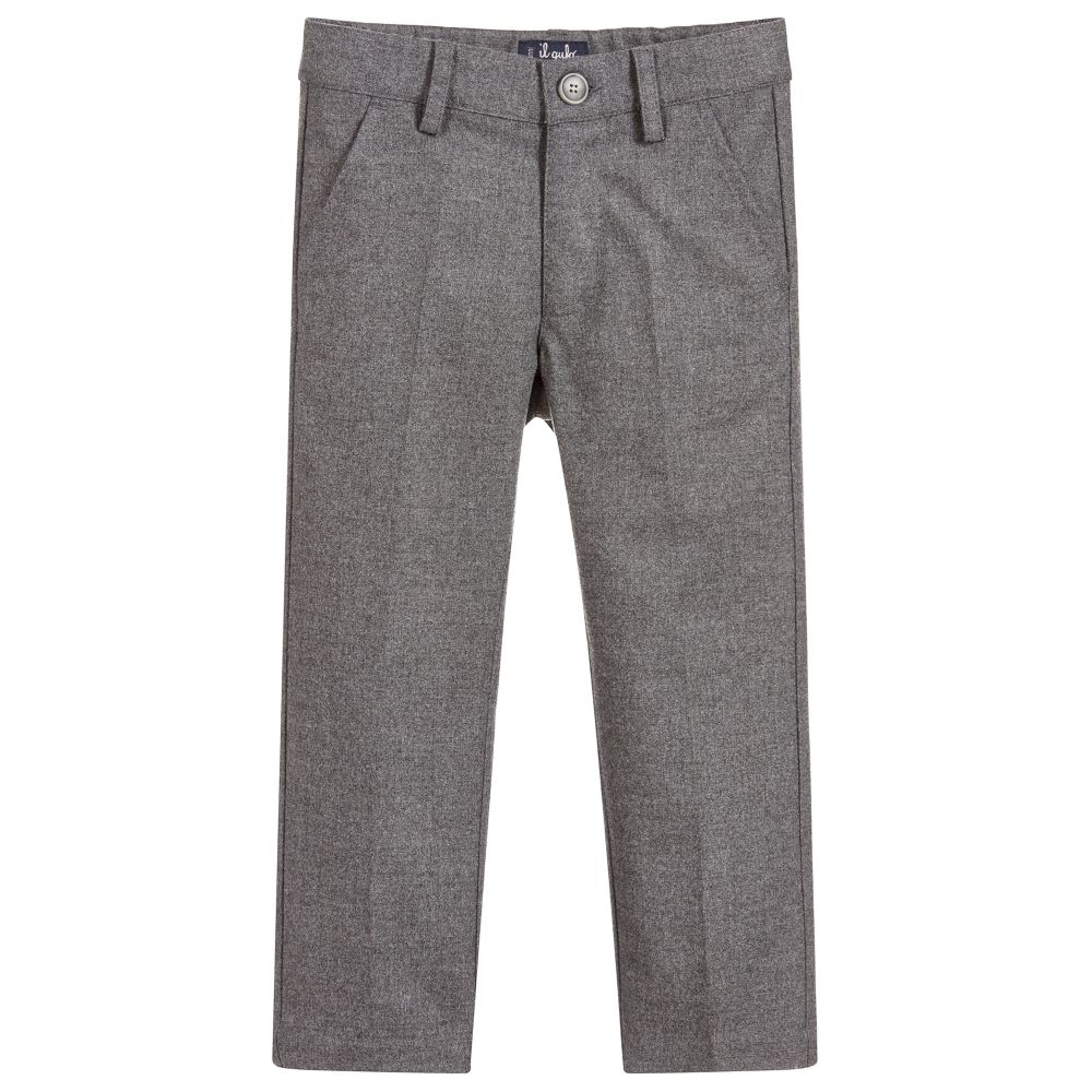 Il Gufo - Grey Flannel Trousers | Childrensalon Outlet