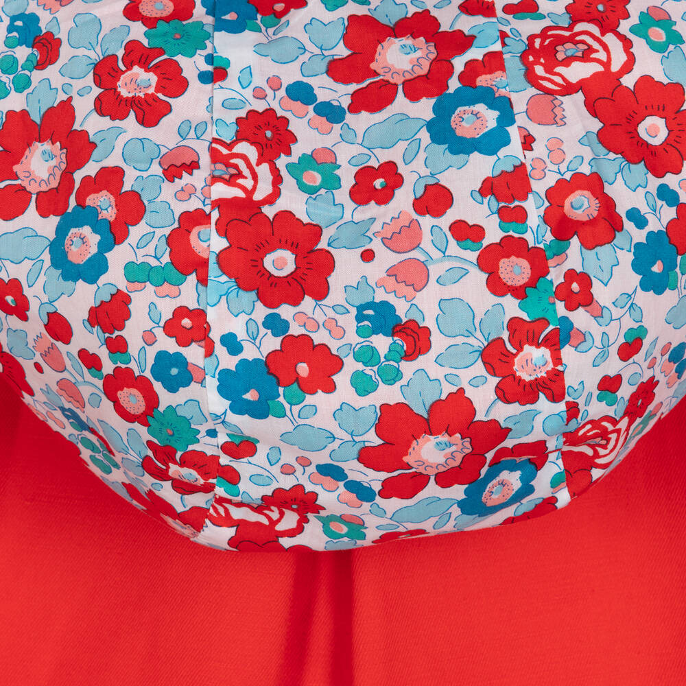 Jacadi Paris - Girls Red Cotton Liberty Coat | Childrensalon Outlet