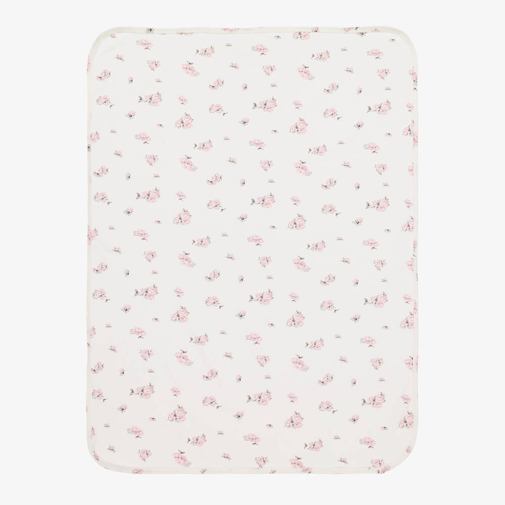 Jamiks - Baby Girls Ivory Cotton Swaddle (100cm) | Childrensalon