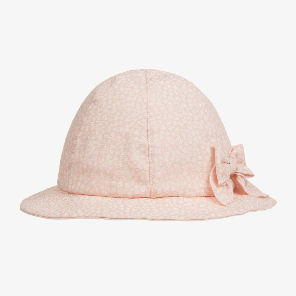 Jamiks - Chapeau rose en coton bio fille | Childrensalon