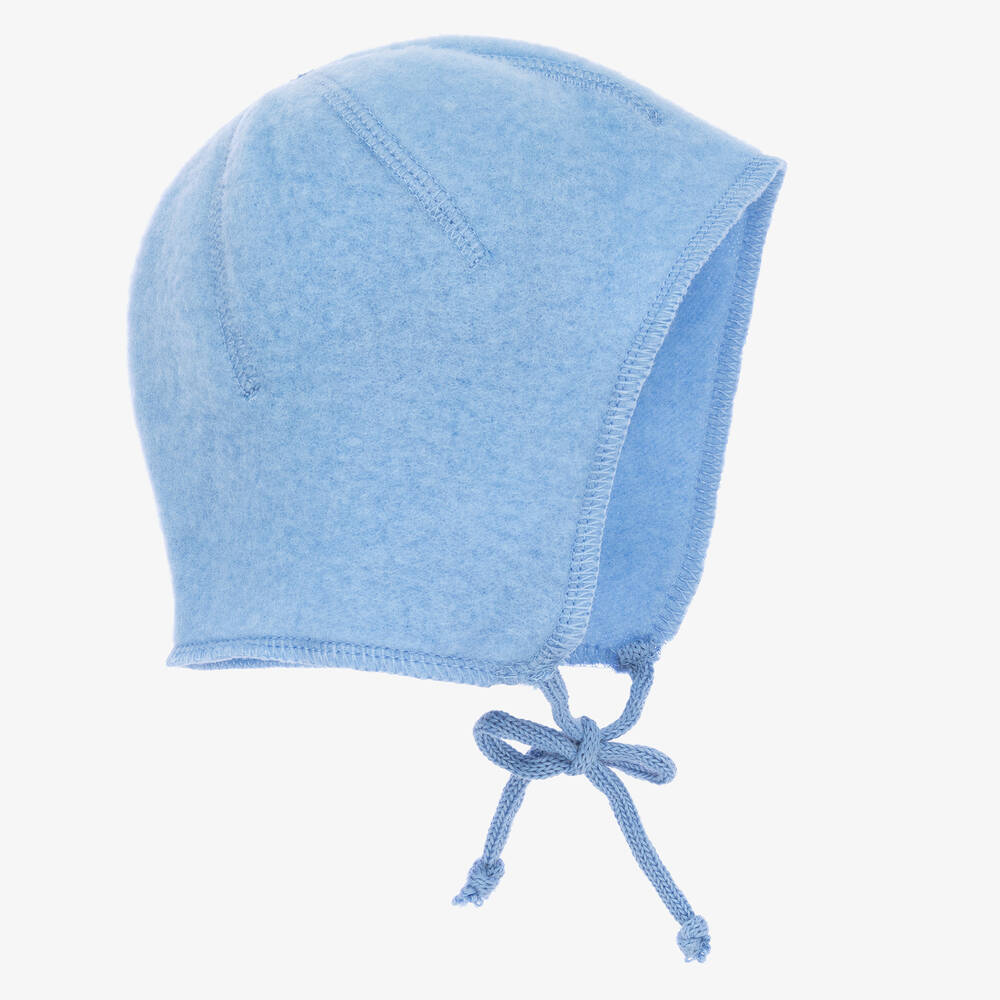 Joha - Bonnet bleu en laine Bébé | Childrensalon