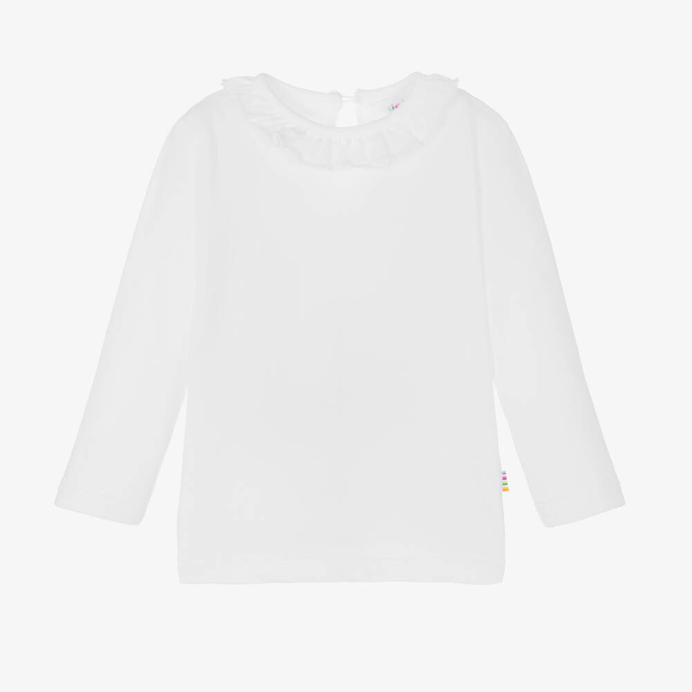 Joha - White Organic Cotton Baby Top | Childrensalon