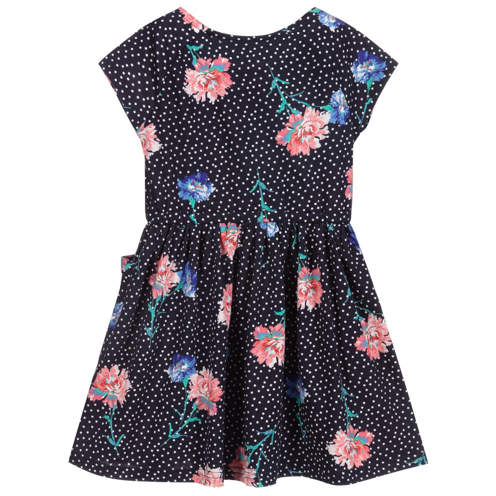 Joules - Girls Navy Blue Floral Dress | Childrensalon Outlet