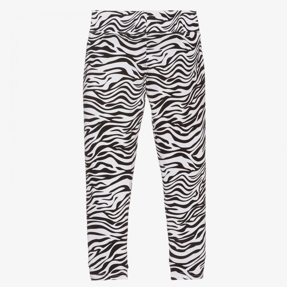 Juicy Couture - Girls Black Zebra Leggings