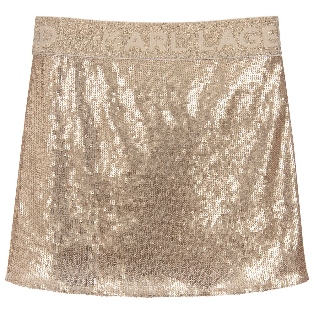 KARL LAGERFELD KIDS - Gold Sequin Mini 
