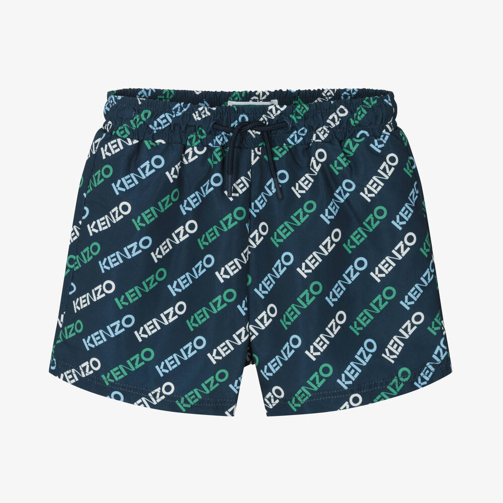 KENZO KIDS - Boys Navy Blue Swim Shorts | Childrensalon