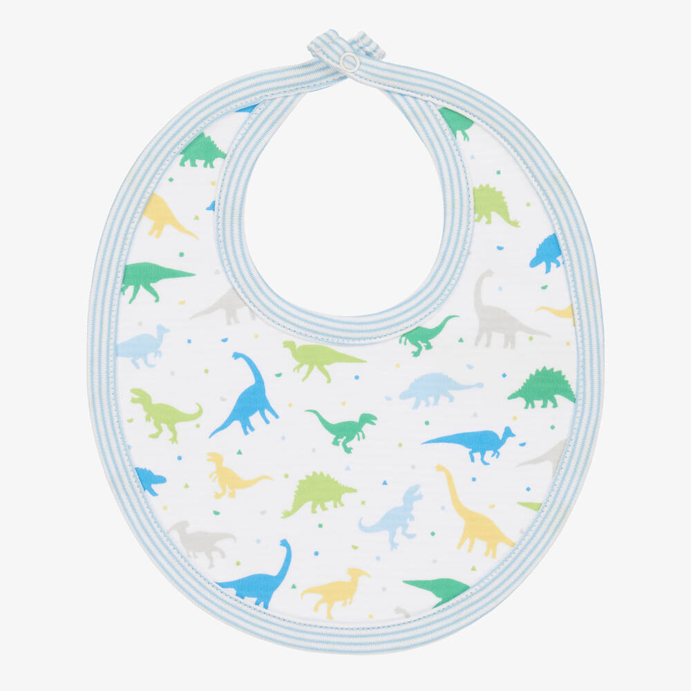 Kissy Kissy - Baby Boys Reversible Dinosaurs Galore Bib | Childrensalon