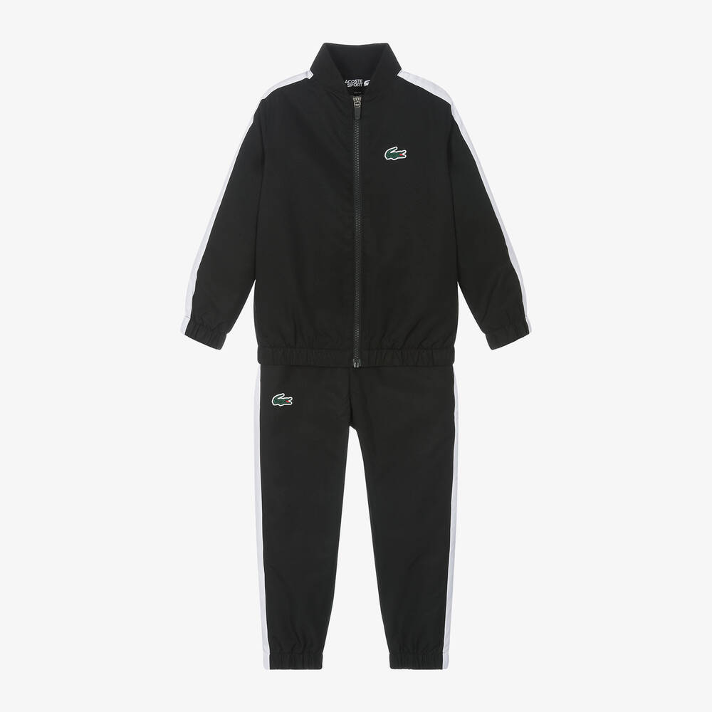 Lacoste - Boys Black Tracksuit | Childrensalon